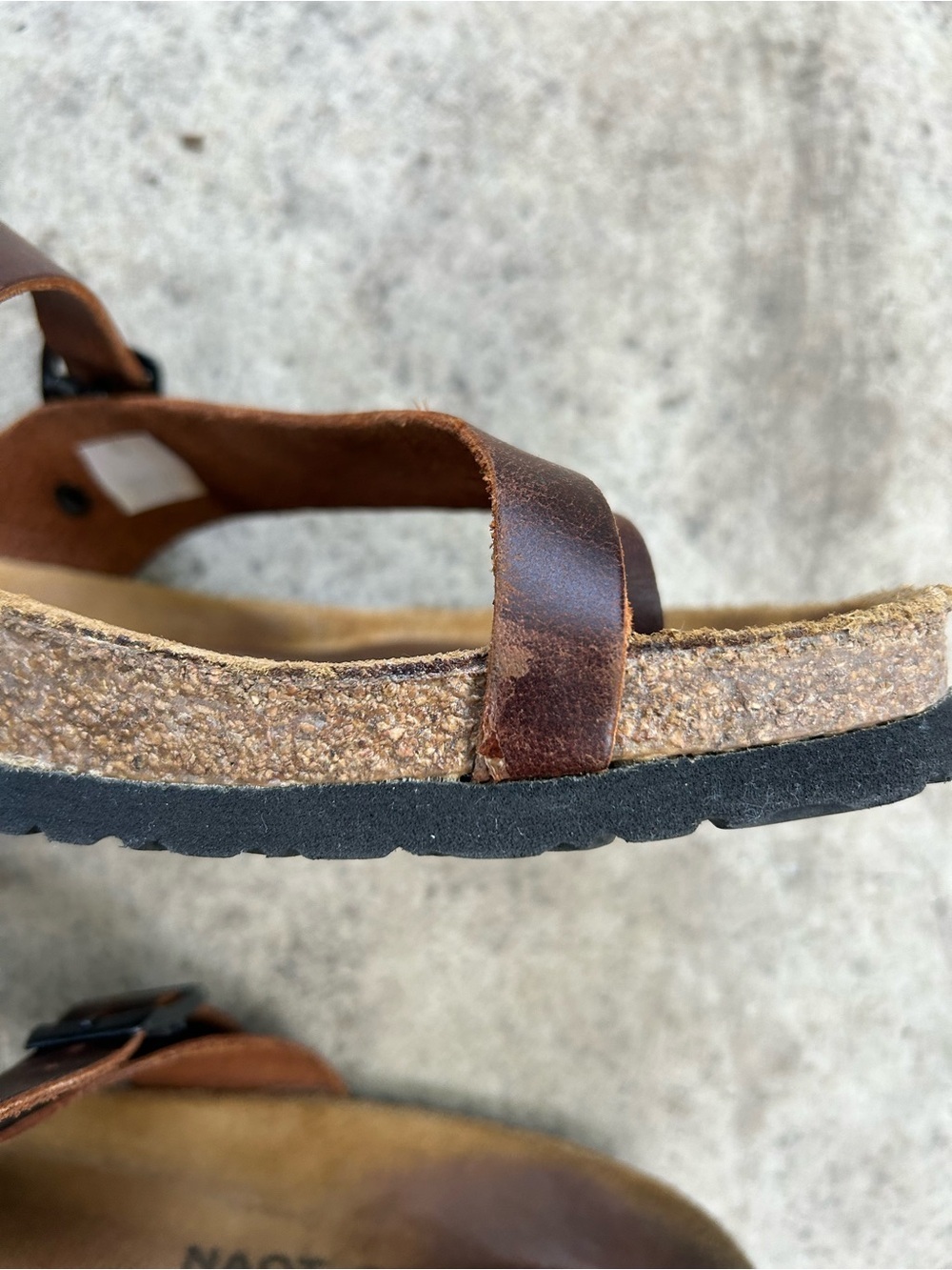 Naot Tahoe Buffalo Leather Sandals, size 40 - Picture 11 of 12